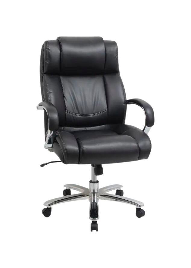 Classroom Select Big and Tall Leather Chair, 30-1/4 x 23 x 45-3/4 inches, Black 1575086